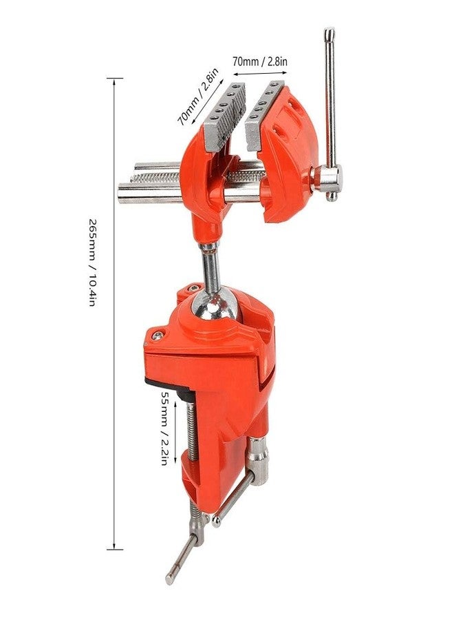 Simlug C Clamp Vise Table Vise, Mini Rotating Clamp Vise Adjustable 70Mm Jaw Width Vise Table Clamp For Workbench Woodwork - Image 4