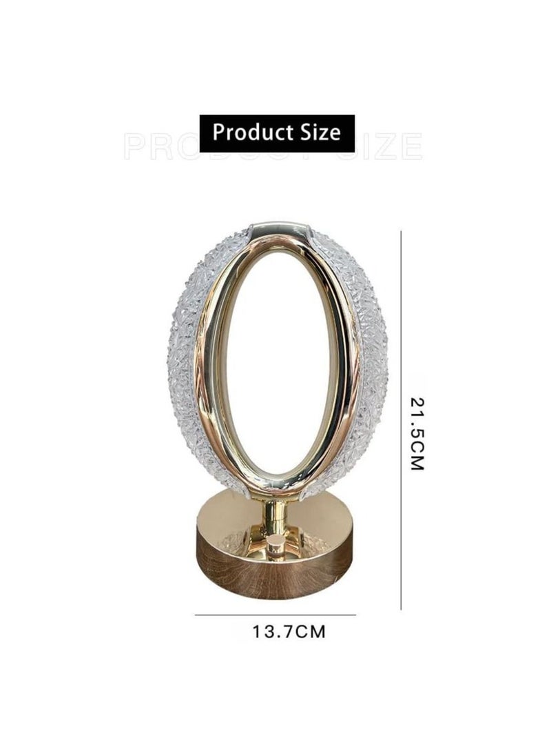 Spaceshoop - Crystal Decor Table Lamp Rechargeable Cordless with Touch Sensor Portable Lamp Restaurant Table Lamp 3 in 1 Light - Image 1
