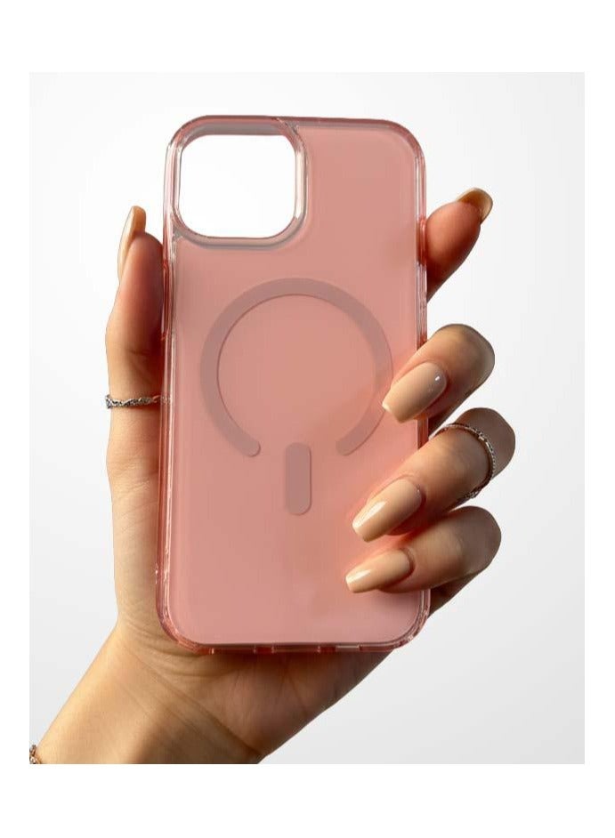 Magsafe Case for iPhone 13 Magsafe Cover Magnetic Wireless Charging Support, Shockproof Protection, Scratch-Resistant for iPhone 13 - Pink - Image 2