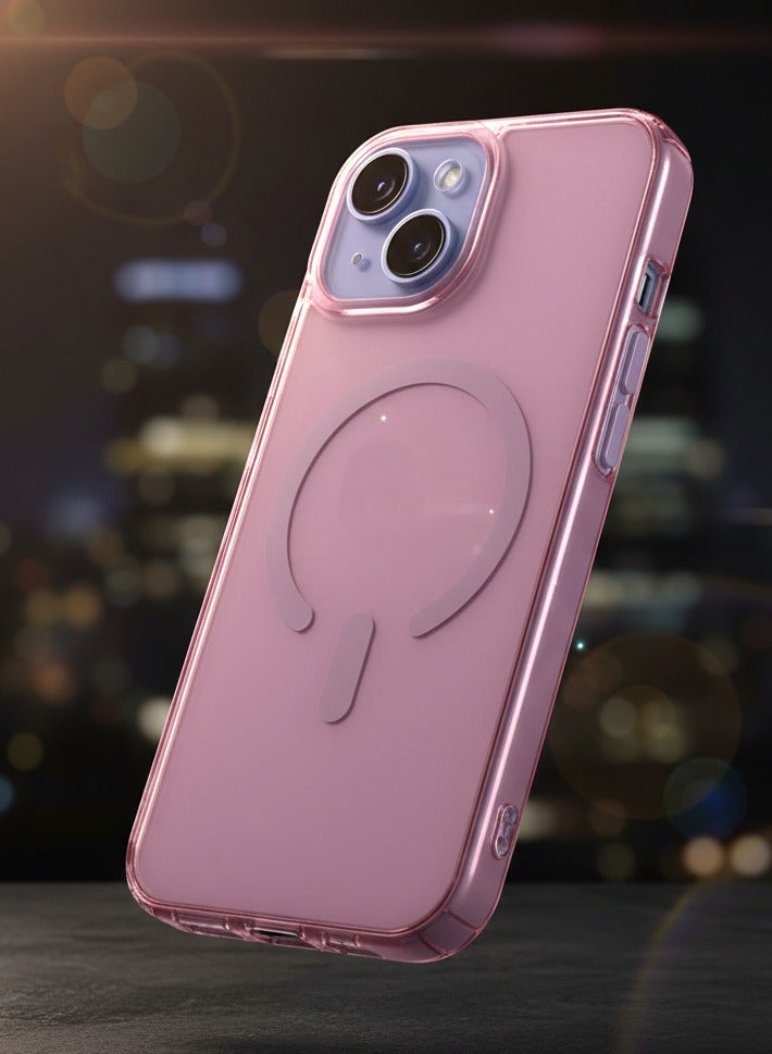 Magsafe Case for iPhone 13 Magsafe Cover Magnetic Wireless Charging Support, Shockproof Protection, Scratch-Resistant for iPhone 13 - Pink - Image 1