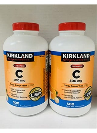 Kirkland Vitamin C (500 Mg) Tangy Orange Chewable Tablets 500 Count (Pack Of 2) - pzsku/Z52A57AEED1BB2AF20A8FZ/45/_/1694545137/e9f1023c-f7f9-41c0-8f11-edfa2f11de58