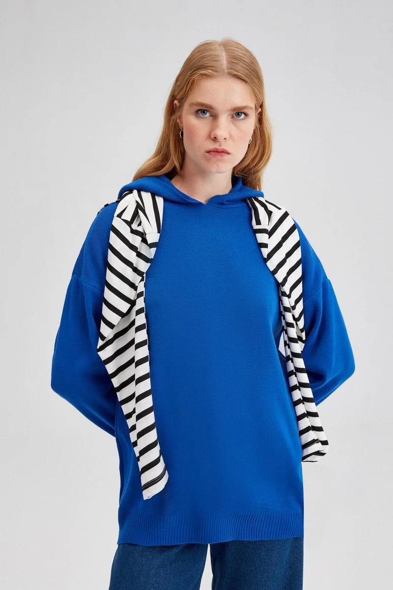 touche prive Touche Hooded Knitted Sweater