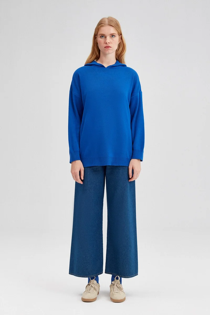 touche prive Touche Hooded Knitted Sweater