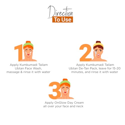 Vedic Line Vedicline Kumkumadi Tailam De Tan Kit, (Pack Of 3) 300ml - Image 3