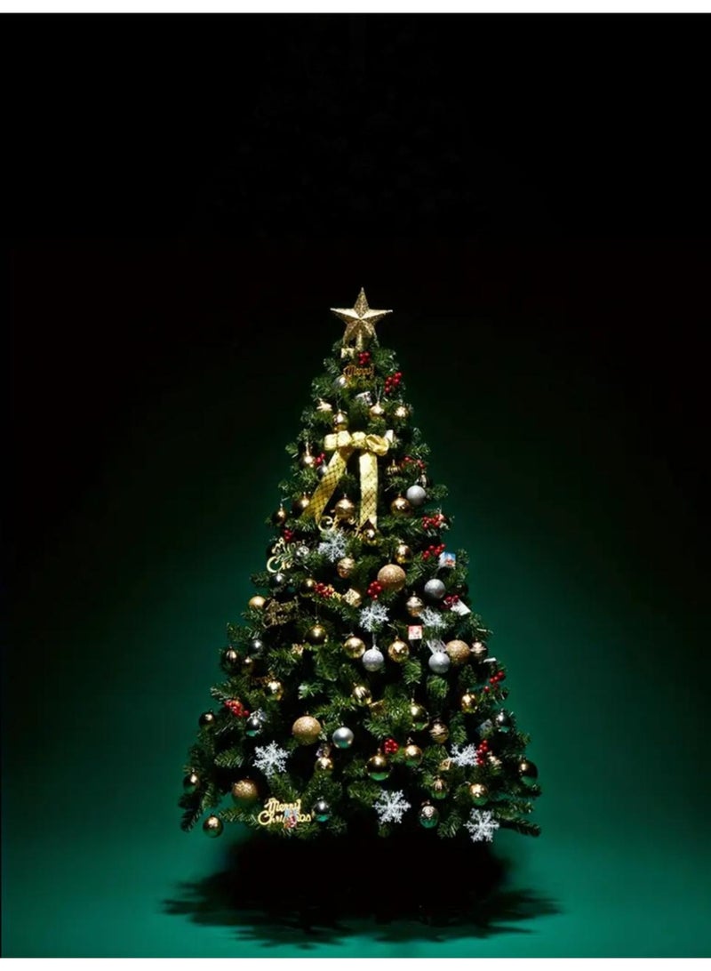Mado Gallery Artificial Green Christmas Tree 1.2m To 2.1m, Prelit 40m Warm Lights (Plug-in & Battery), Mixed Branches, Foldable Stand, Indoor/Outdoor Holiday Décor - Image 4