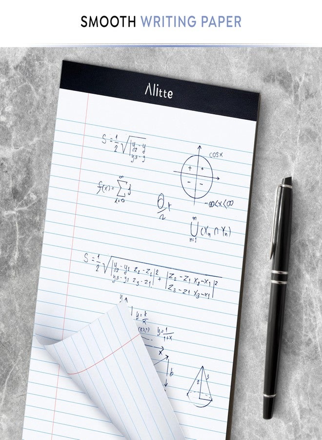 Alitte Legal Notepads 8.5 x 11, Pack of 12 - Perforated Wide Ruled Writing Pad - Premium Thick Paper, No Ink Bleeding - Blank Legal Pads For Home, Office, School, Business - 50 Sheets Per Notebook - Image 5