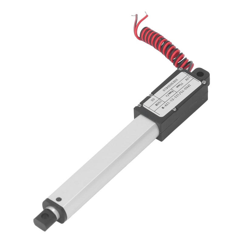 150N Electric Micro Linear Actuator Multi Protection Electric Mini Motion Actuator 75mm Stroke 12V No Bracket - Image 3