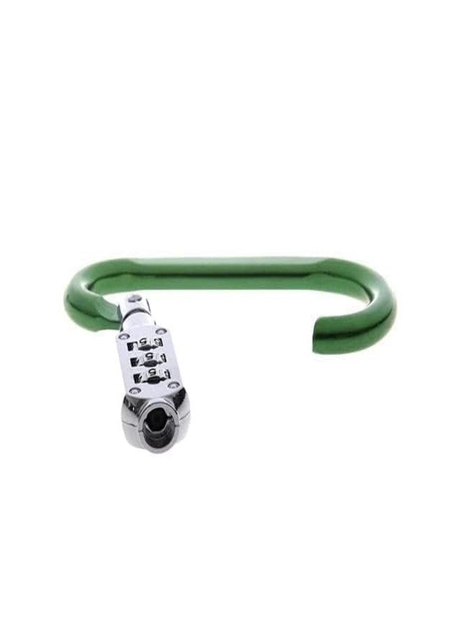 Packcy 3-Digit Combination Space Number Lock Hook Keyring - Mini Padlock Keychain for Backpack, Luggage, Gym, Travel & Lockers | Durable Metal Security Screw Hook Lock (2 Pc) - Image 3