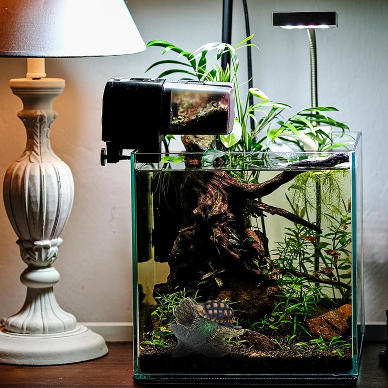 UPKOCH Reptile Hideout Cave Shelter Natural Resin Tree Hole Aquarium Hiding Ornament for Gecko Lizard Snake Small Tank Environment Accessory - Image 4