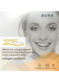 AURA AURA VERISOL® Bioactive Collagen Peptides® Powder with Patented NAD+ & ATP Boosters, Advanced Cellular Rejuvenation System, Healthy Aging & DNA Repair, Unflavored, Made in Canada, 31 Servings.  - Image 5