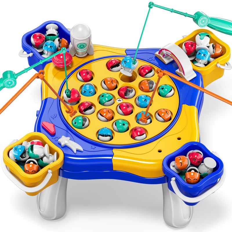 WATUDOU Magnetic Fishing Game for Kids Toddlers 35 70 pcs Fishing Toys for Kids Toddlers 35 Fishing Table Toys Board Game Birthday Gifts for 3 4 5 6 7 8 Years Old Toddler Kid - Image 2