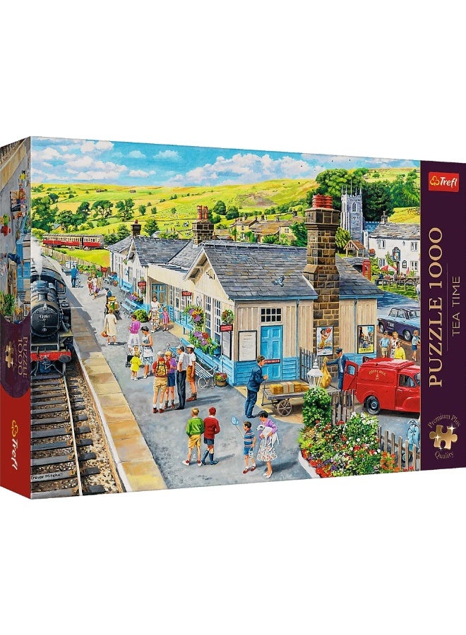 Trefl - Tea Time Train Station Premium Puzzle 1000 Pieces - 10810 - Image 1