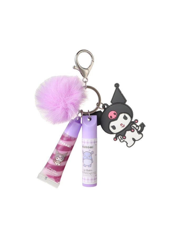 Miniso MINISO Sanrio Characters Kids' Lip Care Keychain (Kuromi) – Playful Lip Balm for Children 