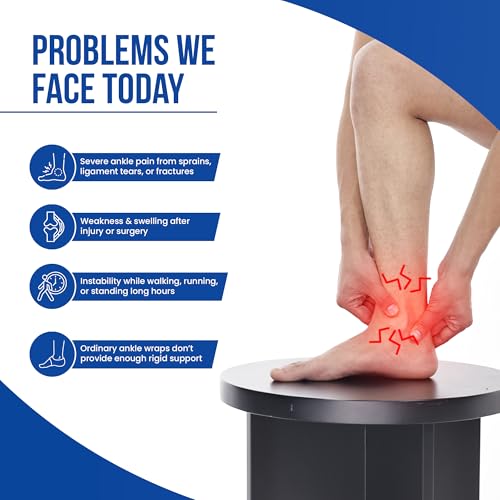 Leeford Ortho Ankle Support for Pain Relief | Ankle Binder with Splint Support for Men and Women | Ankle Band, Brace for Compression - Image 2