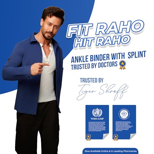 Leeford Ortho Ankle Support for Pain Relief | Ankle Binder with Splint Support for Men and Women | Ankle Band, Brace for Compression - Image 3