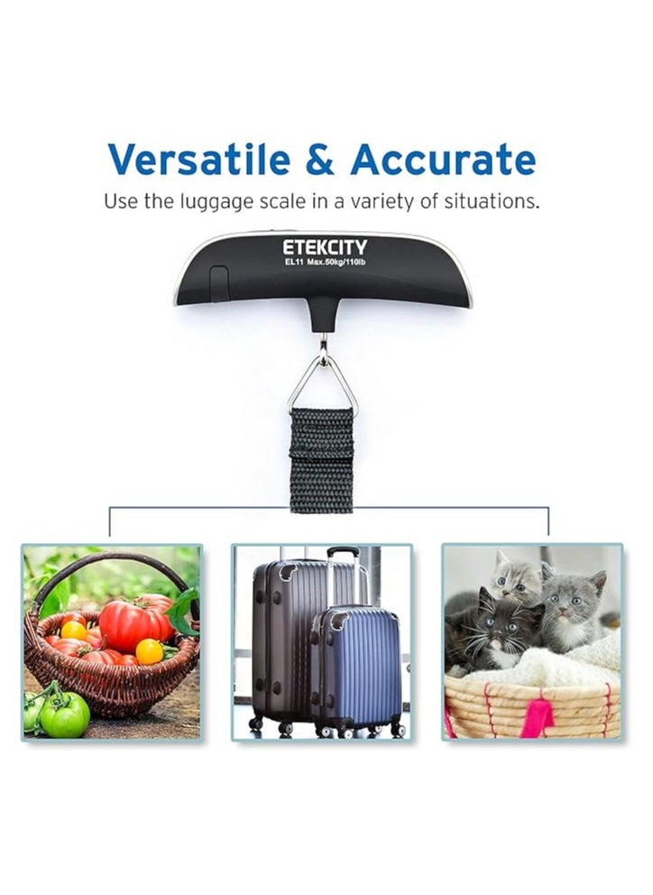 ETEKCITY - Luggage Scale for Travel Digital Suitcase Weight Scale 110 Pounds - Image 1