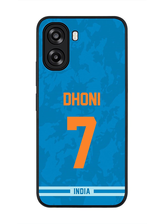 Stylizedd For Oppo A6t 5G / A6t 4G Case,Slim fit Camera Protection, Shockproof Thin Phone cover  - India MS Dhoni, Jersey No 7 - Image 1