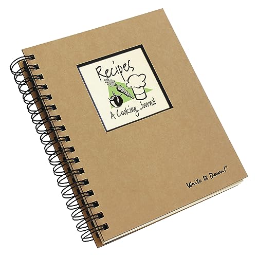 Write it Down series by Journals Unlimited, Guided Journal, Recipes, A Cooking Journal, Full-size 7.5"x 9", Kraft Hard Cover, Made in USA - Image 2