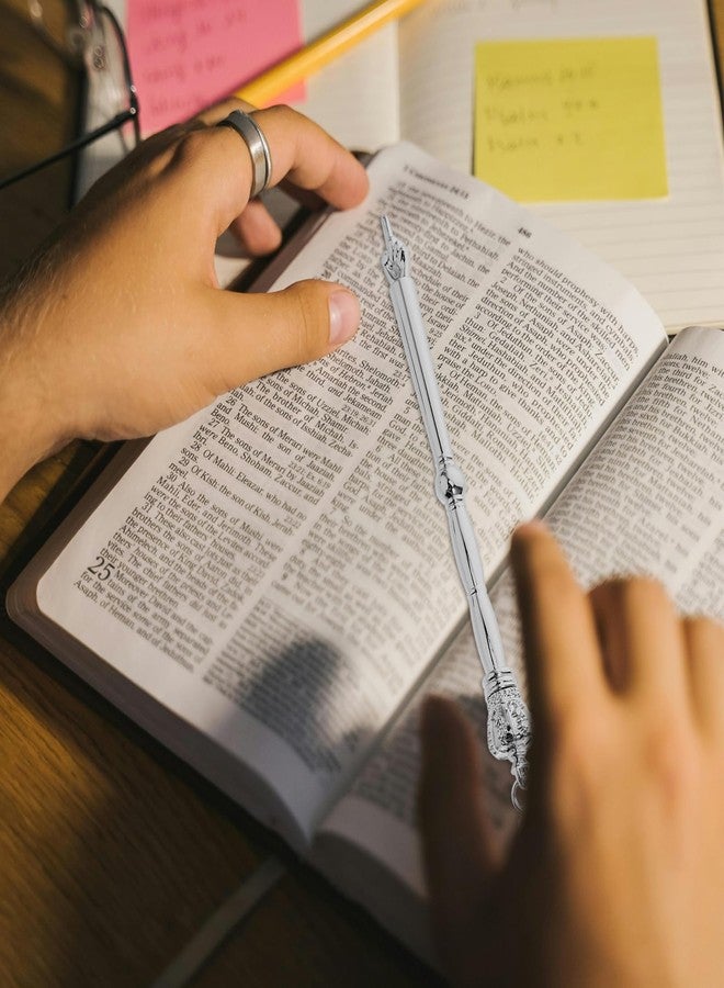 SAFIGLE أداة سافيجل لقراءة الكتاب المقدس اليهودي - مؤشر معدني للتوراة مع سلسلة لقراءة الكتاب المقدس، متين، طوله 5.11 بوصة، مثالي لدراسة الكتاب المقدس والصلاة - Image 5
