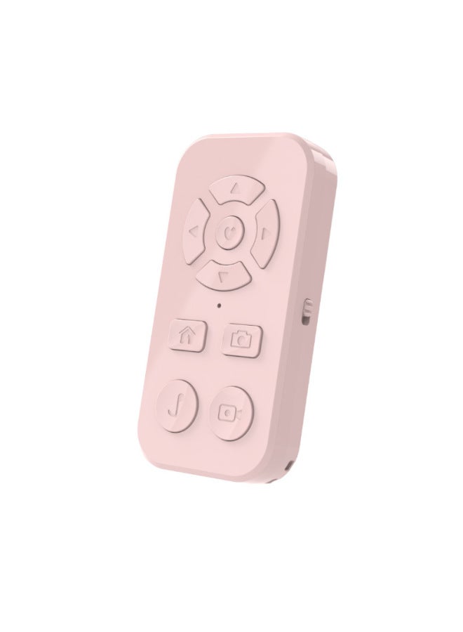 Focus Nine-key Mobile Phone Automatic Praise Short Video Brush Video Photography Professional Photography Page Turning Bluetooth Remote Control-Color:Nine-button Focusing Version: Pink (pearl Bag + Data Cable + Manual) - Image 1