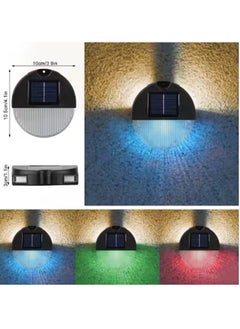 Generic Solar Powered Outdoor Garden Wall Light for Patio, Pathway, Landscape, LED Stair Light with Motion Sensor 2pcs  - Image 2