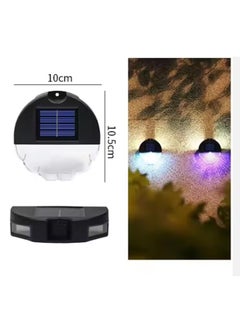 Generic Solar Powered Outdoor Garden Wall Light for Patio, Pathway, Landscape, LED Stair Light with Motion Sensor 2pcs  - Image 1