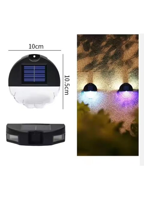 مصباح حائط خارجي يعمل بالطاقة الشمسية للحديقة للفناء والممر والمناظر الطبيعية وضوء الدرج LED مع مستشعر الحركة عدد 2 قطعه