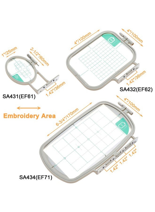 New brothread Embroidery Machine Hoops SA431+SA432+SA434 (3in1 Set) - Image 5