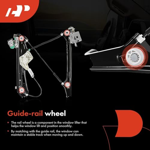 A-Premium Electric Power Window Regulator Without Motor Compatible with Mercedes-Benz C209 CLS550 2006-2011 CLS63 AMG 2006-2011 Sedan Front Left Driver Side Replaces# 2197200946 - Image 5