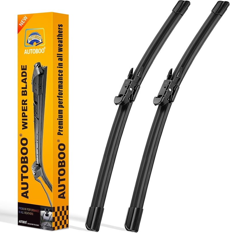 AUTOBOO Windshield Wiper Blade Replacement for Chevrolet Traverse 2012-2017 GMC Acadia Buick Enclave 2005-2010 PONTIAC G6 2008-2011 Buick Lucerne-Original Factory Quality 24"+21" - Image 1