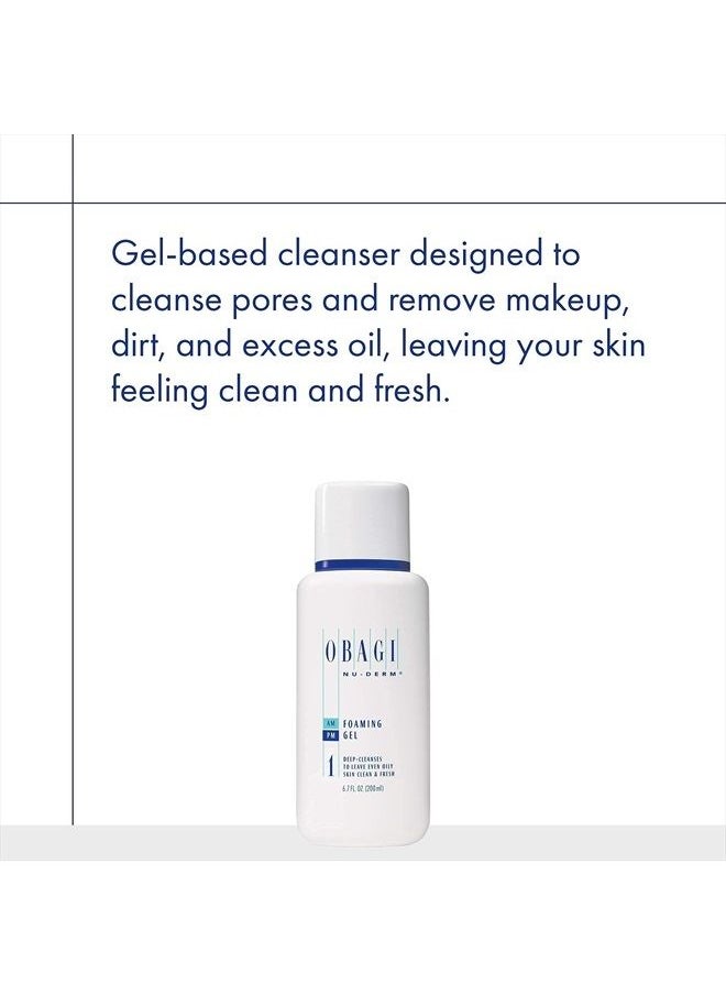 Obagi Medical Obagi Nu-Derm Foaming Gel Cleanser with Aloe Vera - Gentle Cleanser for Face, for Normal to Oily Skin - Purifying Cleansing Gel to Remove Impurities, Oil and Makeup - 6.7 Fl Oz (200mL)  - Image 5