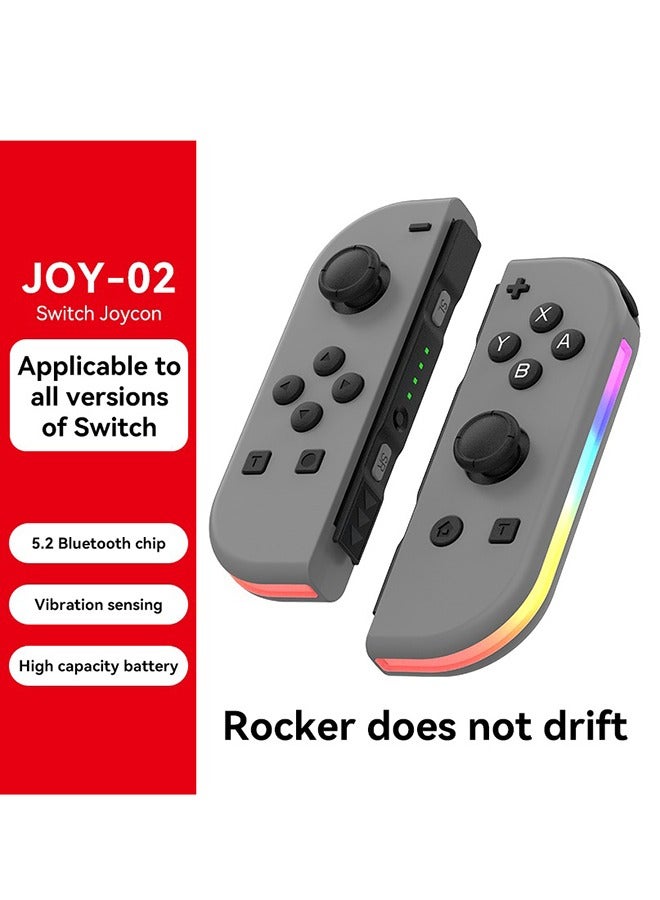 وحدة تحكم لاسلكية NS لاستبدال وحدات تحكم Nintendo Switch L/R متوافقة مع عصا تحكم Nintendo Switch/Lite/OLED مع حزام يد للاستيقاظ/لقطة الشاشة/الاهتزاز المزدوج/وظيفة التحكم في الحركة  - Image 1