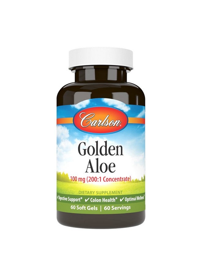 Carlson Labs Golden Aloe 100 mg, 60 CT - Image 1
