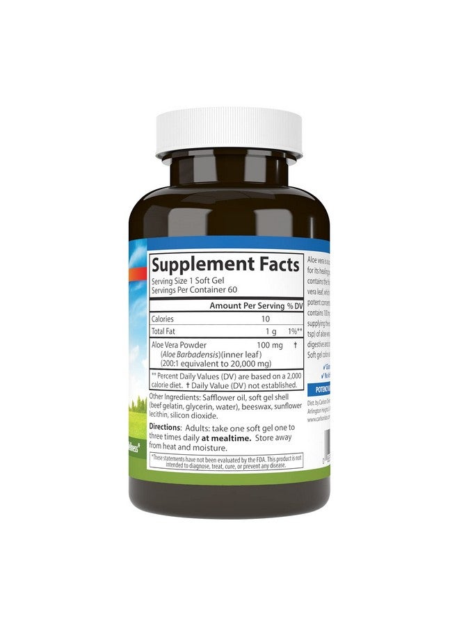 Carlson Labs Golden Aloe 100 mg, 60 CT - Image 2