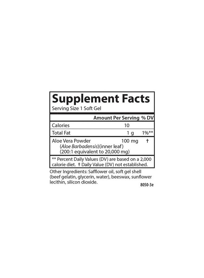 Carlson Labs Golden Aloe 100 mg, 60 CT - Image 4