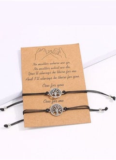 Women black bracelet with a modern design