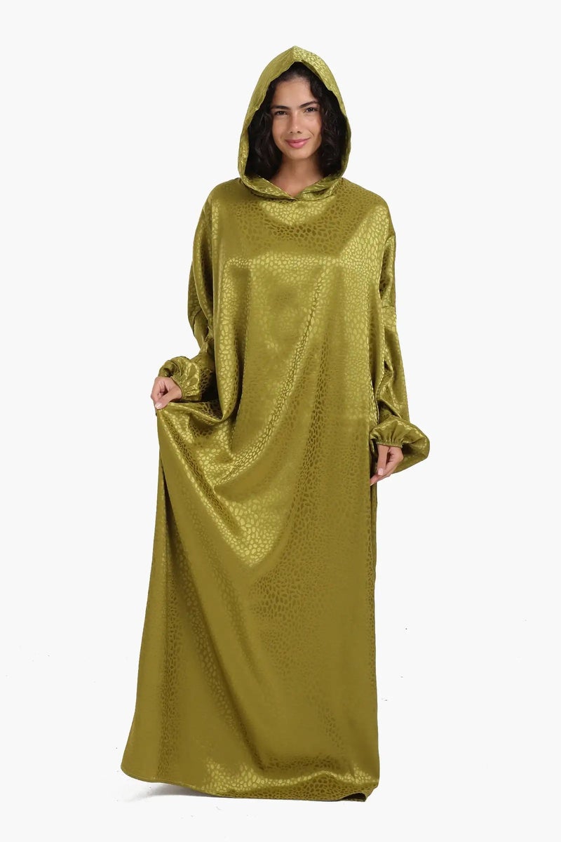 Carina Satin Self Pattern Prayer Isdal - Image 1