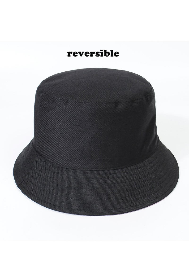 قبعة دلو لامعة للجنسين من جلد PU قبعة مطر مقاومة للماء قبعة صيد قبعة دلو قابلة للانعكاس قبعات شمسية قابلة للطي - Image 3