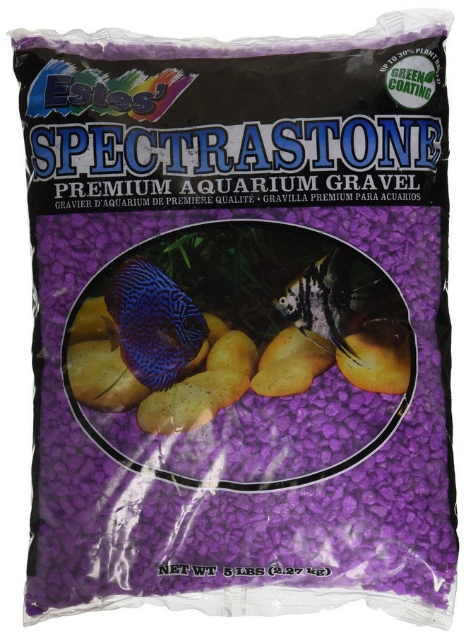 Estes Spectrastone Permaglo Lavender Aquarium Gravel For Freshwater Aquariums, 5Pound Bag  - Image 1