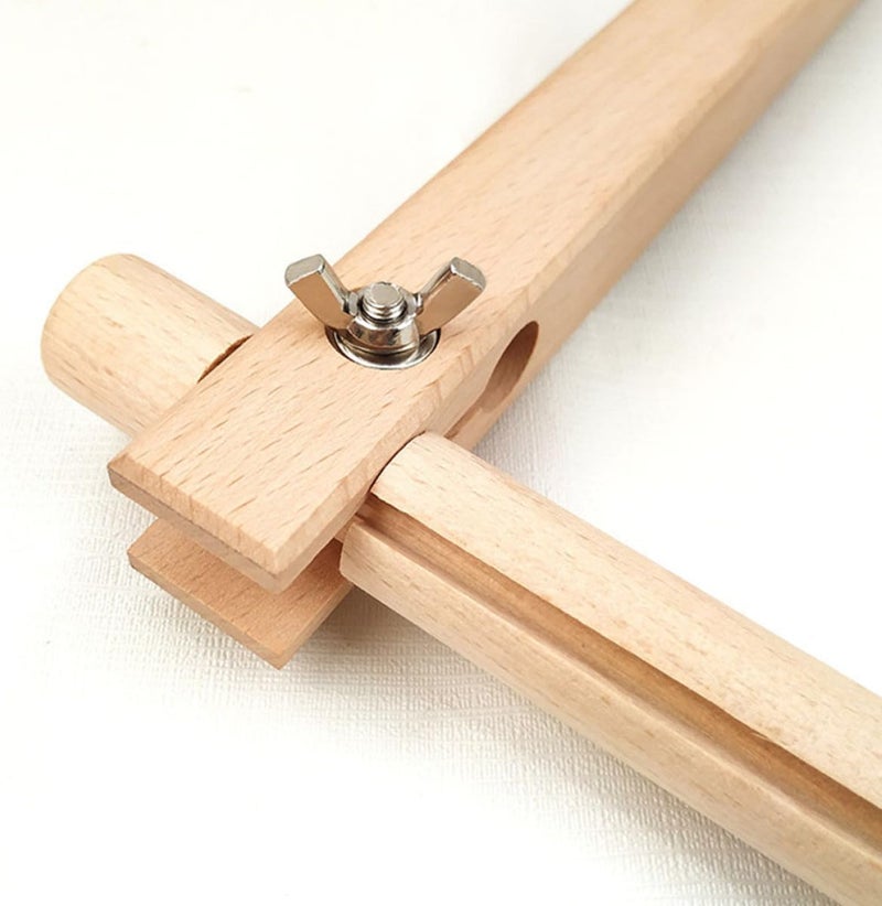 Homoyoyo Beech Wood Cross-Stitch Embroidery Frame Holder, Practical Embroidery Tapestry Stand for Needlework Crafts and Stitching Projects - Image 4