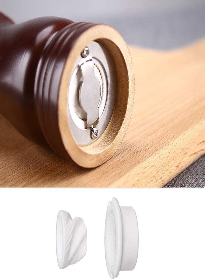 HETLESH Traditional Wooden Salt & Pepper Shakers with Adjustable Coarseness Refillable Stainless Steel Mechanism for Kitchen Dining Table Set | Best Kitchen Tools and Gadgets (8 inch-Paper Grinder) - Image 2