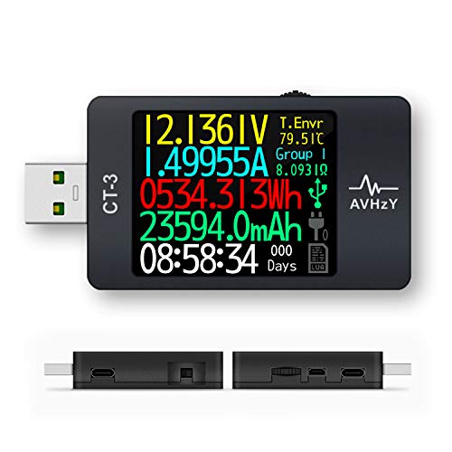 AVHzY USB Power Meter USB 3.1 Tester Digital Multimeter Current Tester Voltage Detector Lua Interpreter Integrated DC 26V 6A PD 2.0/3.0 QC 2.0/3.0/4.0 pps Trigge - Image 1