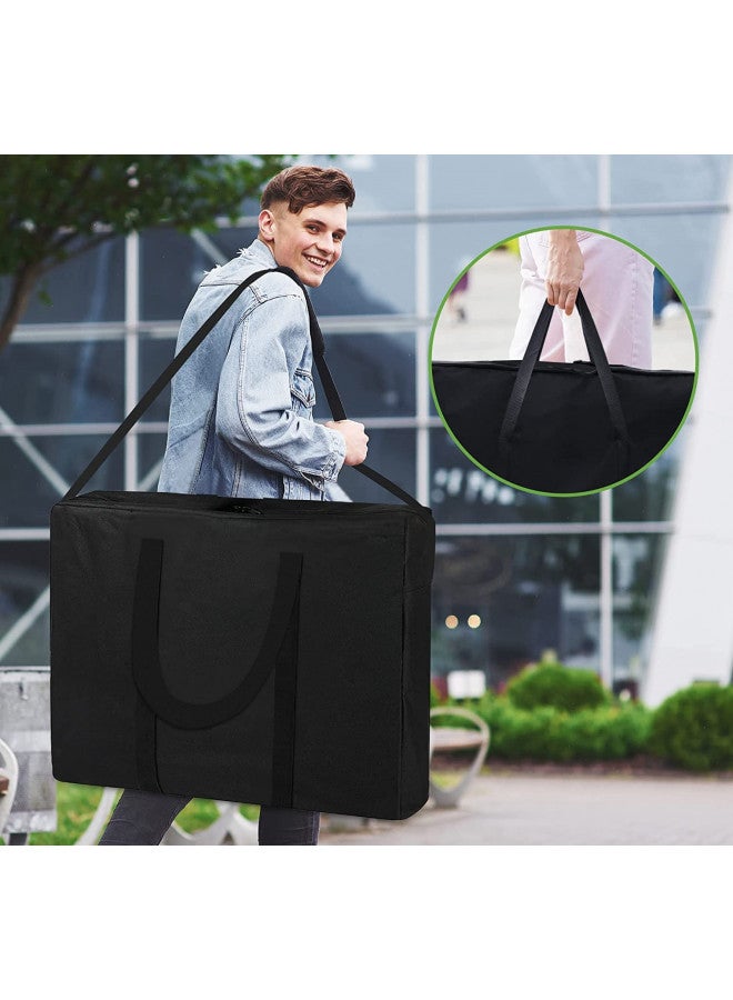 SIRUITON SIRUITON Folding Table Storage Bag, Portable Carry Bag for Folding Picnic/Camp Tables with Reinforcing Plate & Shoulder Strap, 24" D x 24" W x4.5 HBag only - Image 3