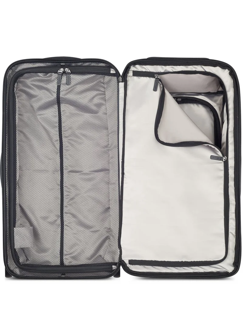 PEUGEOT Voyages 70 Cm Softcase 2 Wheel Hybrid Check-In Luggage Duffle Trolley - Black