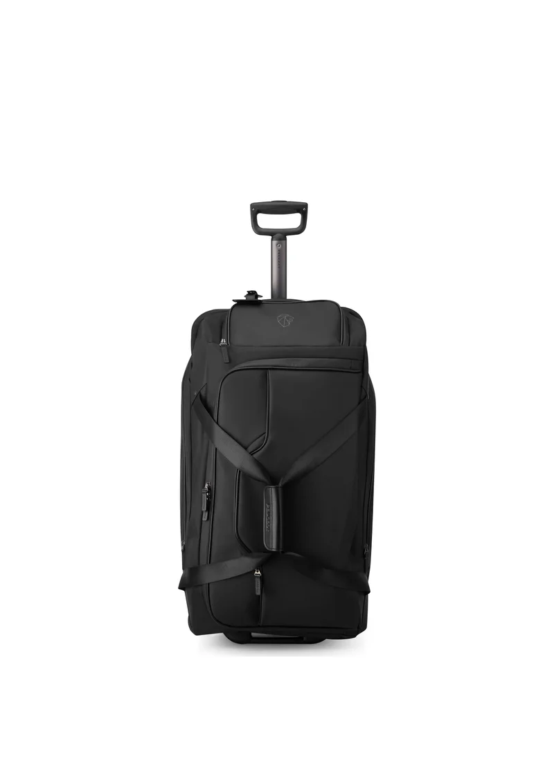 PEUGEOT Voyages  70cm Softcase 2 Wheel Hybrid Check-In Luggage Duffle Trolley Black