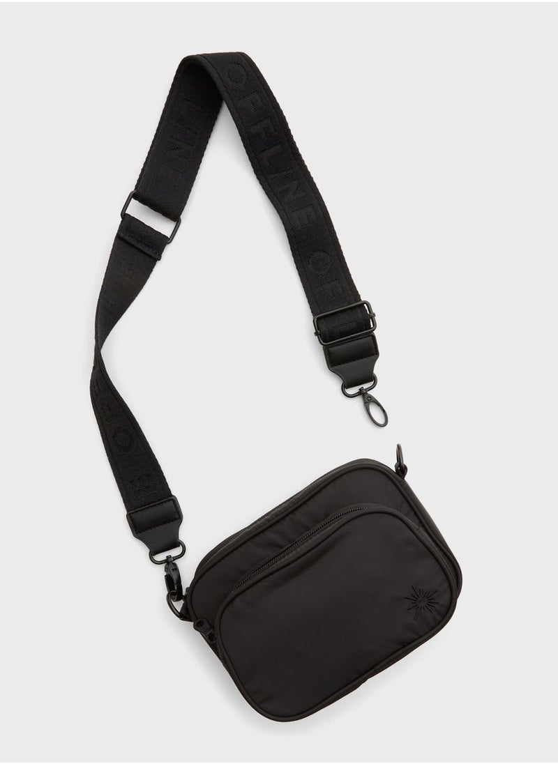 American Eagle - Logo Print Zip Detail  Crossbody - Image 1
