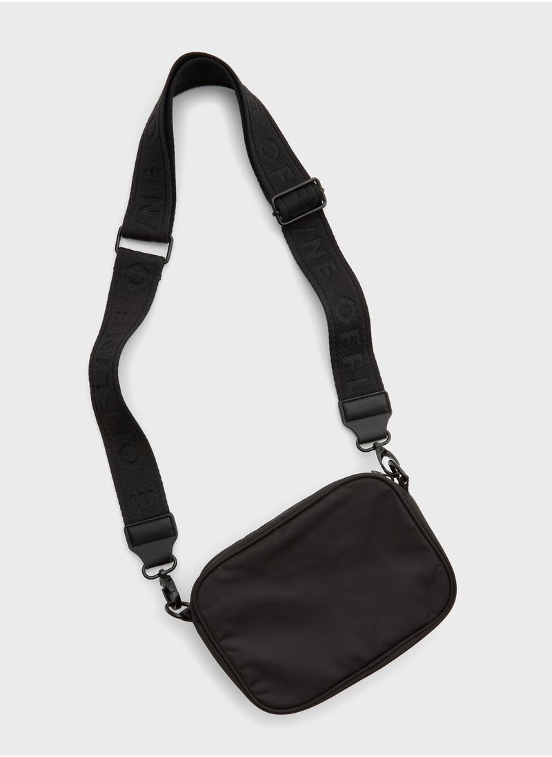 American Eagle - Logo Print Zip Detail  Crossbody - Image 1