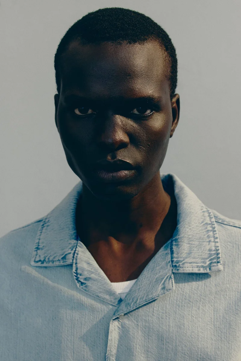 H&M  Regular Fit Denim resort shirt for Men | Best Price UAE
