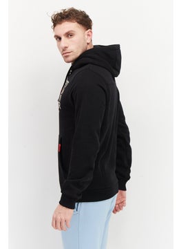 Men Hood with Drawstring Brand Logo Fleece Sweatshirts, Black - pzsku/Z52A6CF0C88695A936ED9Z/45/_/1726109250/ec891000-1981-41dd-8c47-524bbecf1e6c