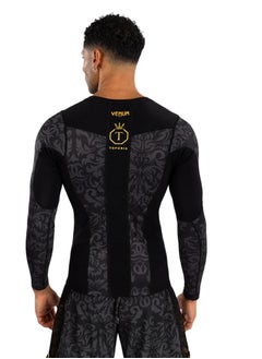 VENUM VENUM UNMATCHED TOPURIA EDITION RASHGUARD LONG SLEEVES BLACK/GOLD  - Image 3